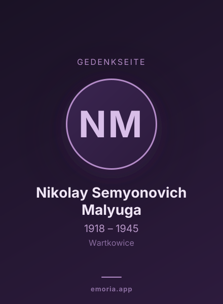 Gedenkportrait von Nikolay Semyonovich Malyuga