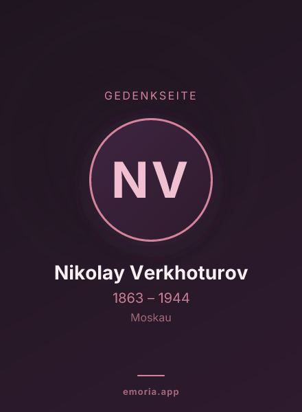 Gedenkportrait von Nikolay Verkhoturov