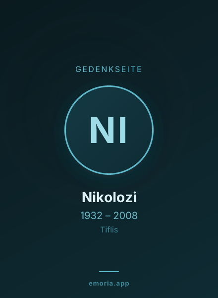 Gedenkportrait von Nikolozi