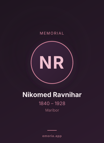 Memorial portrait of Nikomed Ravnihar