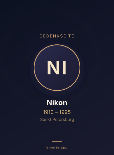 Gedenkportrait von Nikon