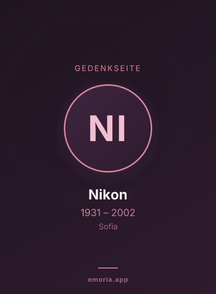 Gedenkportrait von Nikon