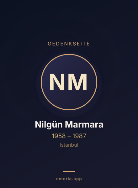 Gedenkportrait von Nilgün Marmara
