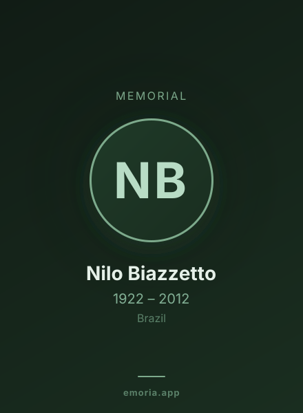 Memorial portrait of Nilo Biazzetto