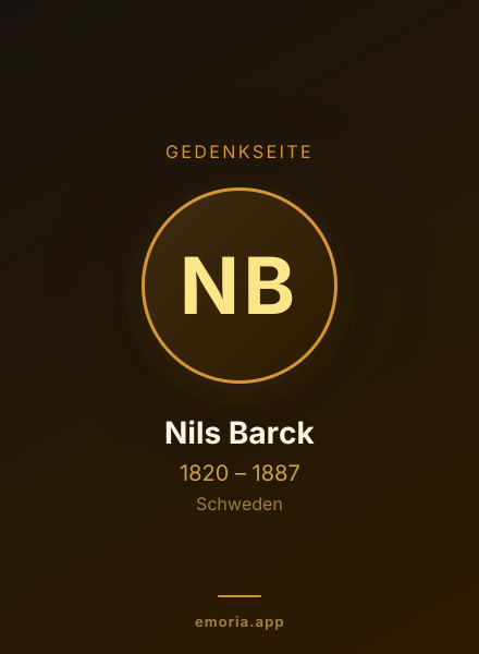 Gedenkportrait von Nils Barck