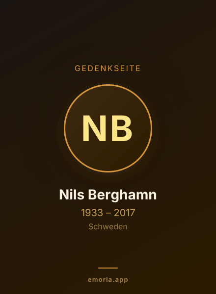 Gedenkportrait von Nils Berghamn