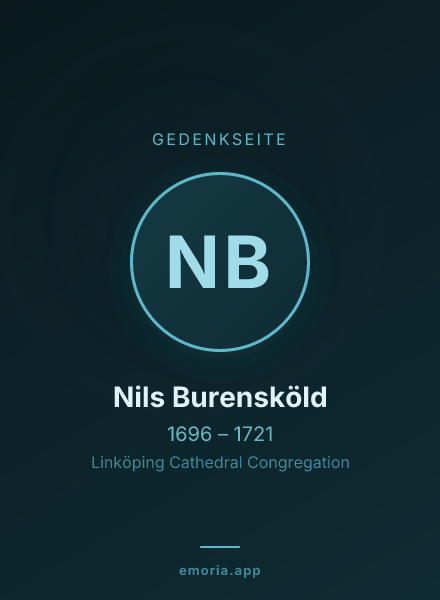Gedenkportrait von Nils Burensköld