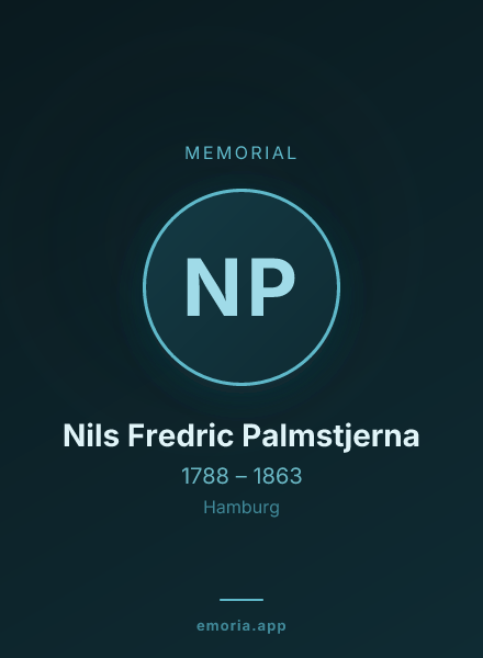 Memorial portrait of Nils Fredric Palmstjerna
