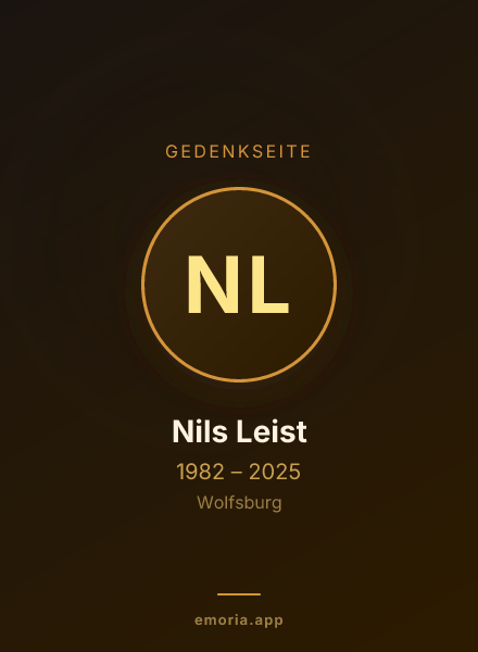 Gedenkportrait von Nils Leist
