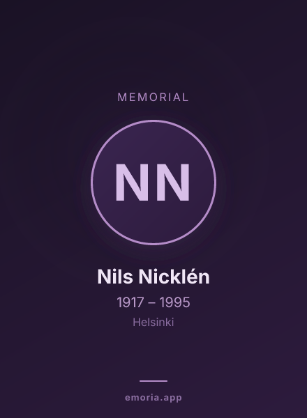Memorial portrait of Nils Nicklén