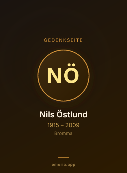 Gedenkportrait von Nils Östlund