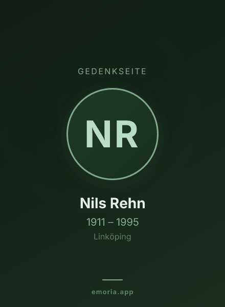 Gedenkportrait von Nils Rehn