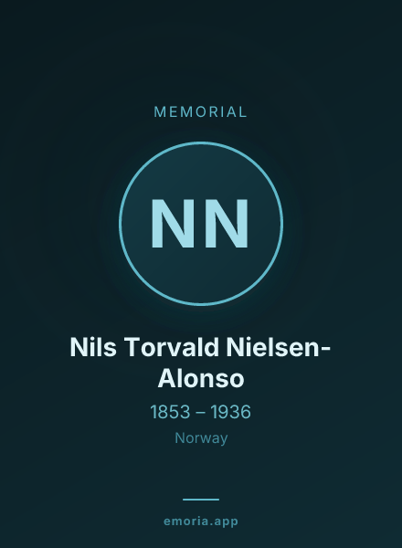 Memorial portrait of Nils Torvald Nielsen-Alonso