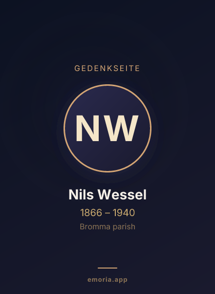 Gedenkportrait von Nils Wessel
