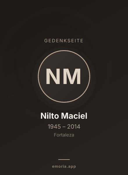 Gedenkportrait von Nilto Maciel
