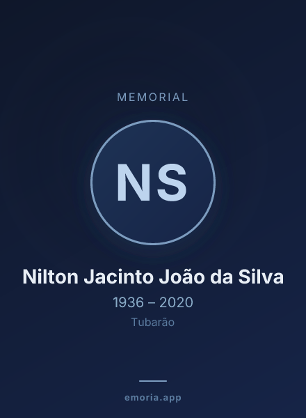 Memorial portrait of Nilton Jacinto João da Silva
