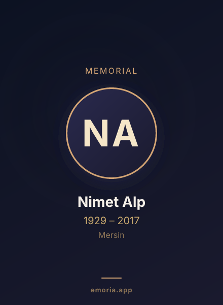 Memorial portrait of Nimet Alp