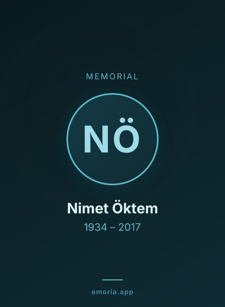 Memorial portrait of Nimet Öktem