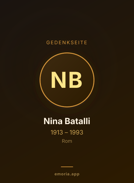 Gedenkportrait von Nina Batalli