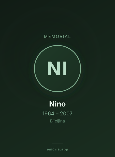 Memorial portrait of Nino