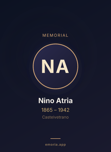 Memorial portrait of Nino Atria