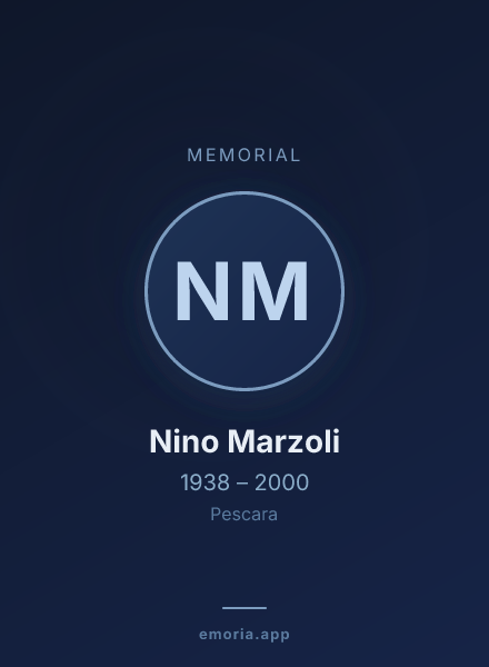 Memorial portrait of Nino Marzoli
