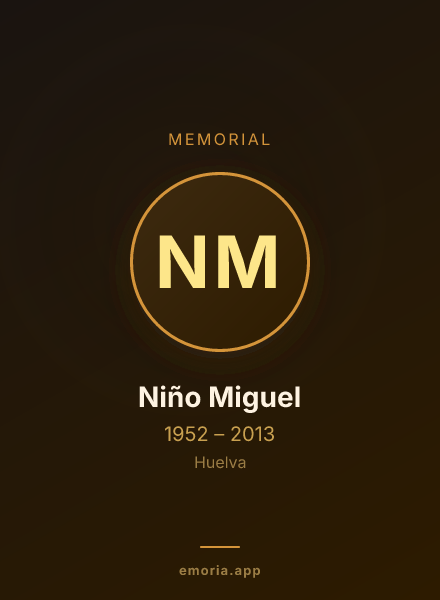 Memorial portrait of Niño Miguel