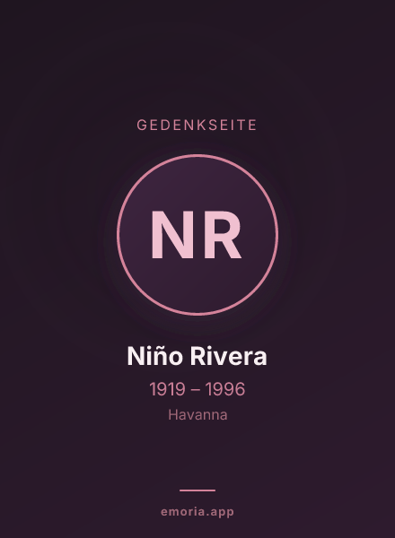 Gedenkportrait von Niño Rivera