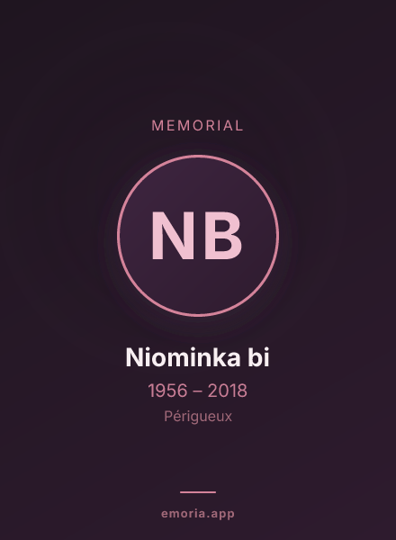 Memorial portrait of Niominka bi
