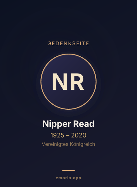 Gedenkportrait von Nipper Read