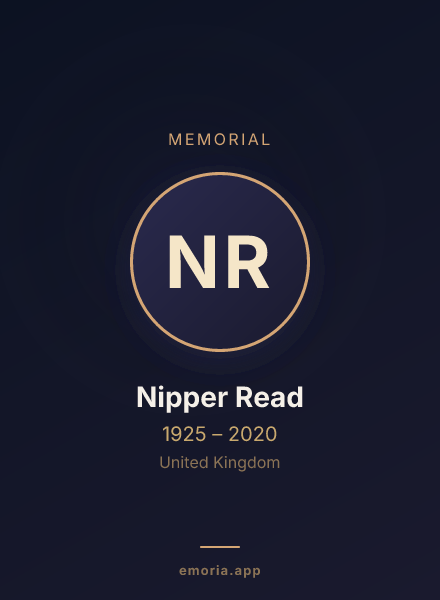 Memorial portrait of Nipper Read