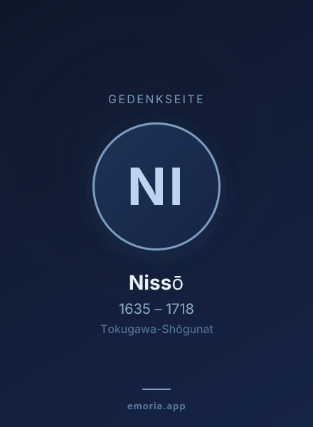 Gedenkportrait von Nissō