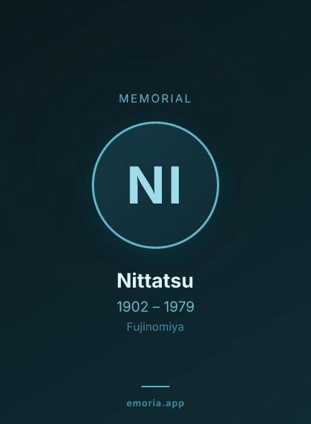 Memorial portrait of Nittatsu