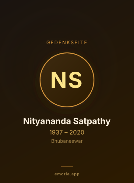Gedenkportrait von Nityananda Satpathy