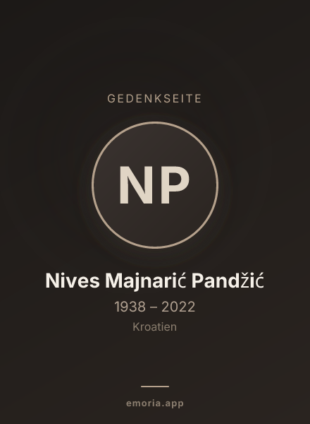 Gedenkportrait von Nives Majnarić Pandžić