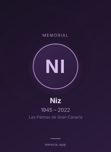 Memorial portrait of Niz