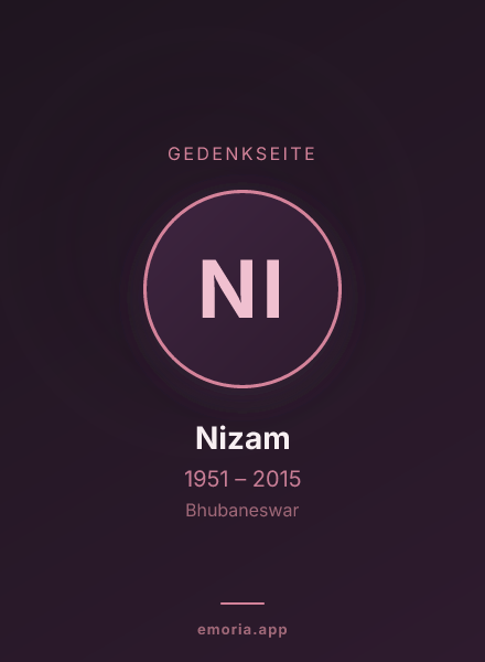 Gedenkportrait von Nizam