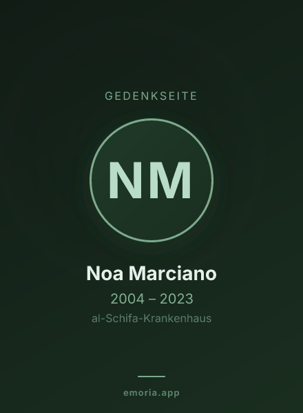 Gedenkportrait von Noa Marciano