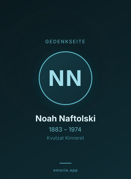 Gedenkportrait von Noah Naftolski