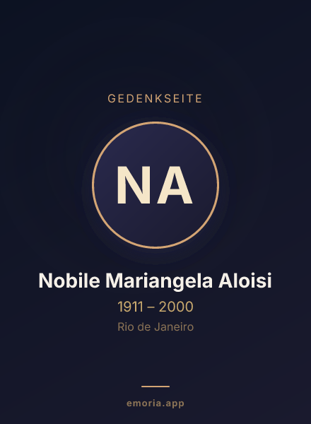 Gedenkportrait von Nobile Mariangela Aloisi