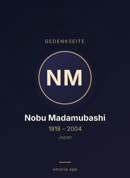 Gedenkportrait von Nobu Madamubashi