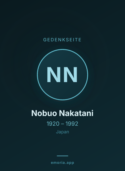 Gedenkportrait von Nobuo Nakatani