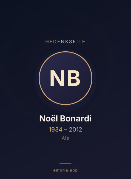 Gedenkportrait von Noël Bonardi