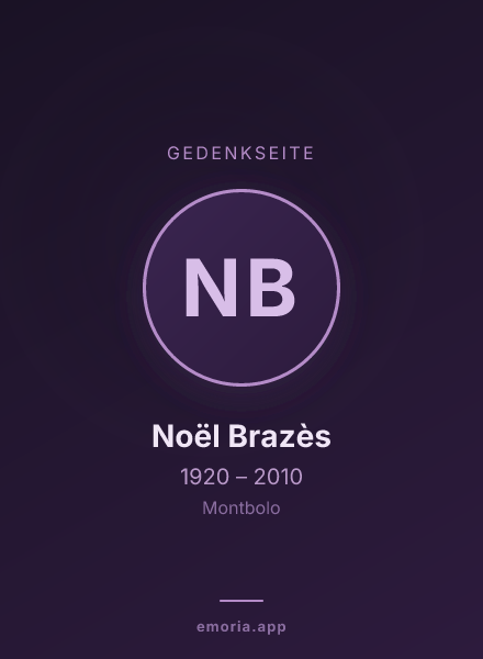 Gedenkportrait von Noël Brazès