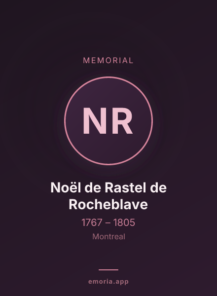 Memorial portrait of Noël de Rastel de Rocheblave