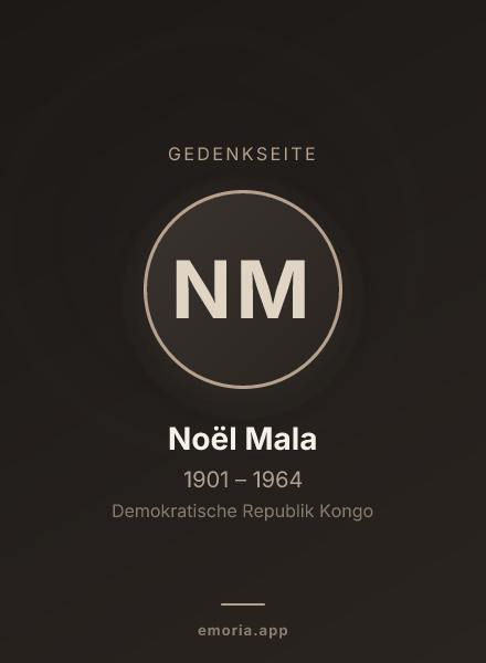 Gedenkportrait von Noël Mala
