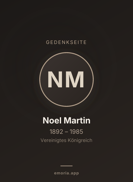 Gedenkportrait von Noel Martin