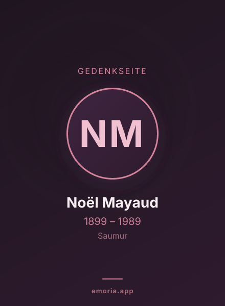 Gedenkportrait von Noël Mayaud