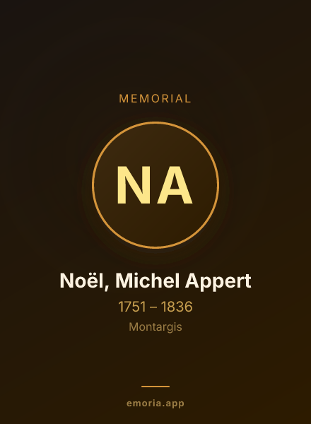 Memorial portrait of Noël, Michel Appert