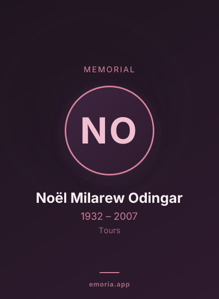 Memorial portrait of Noël Milarew Odingar
